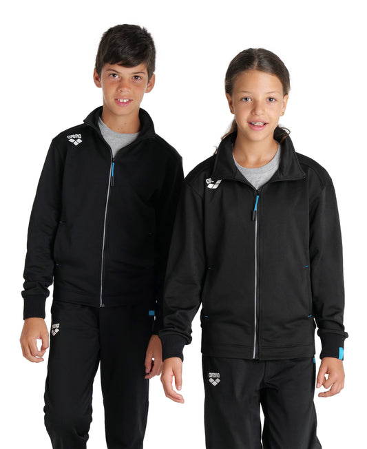 Team Junior Træningsjakke Panel Knitted - Sort