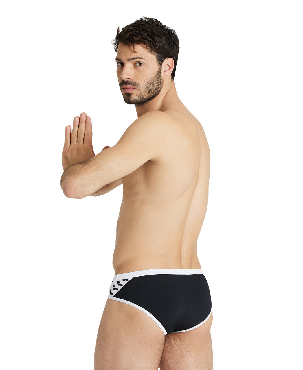 MEN’S ARENA ICONS SWIM BRIEFS SOLID - BLACK