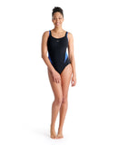 Bodylift badedragt til kvinder – Cloe Strap Back, sort/multi