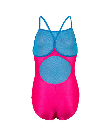 GIRL'S SWIMSUIT LIGHT DROP SOLID FREAK ROSE