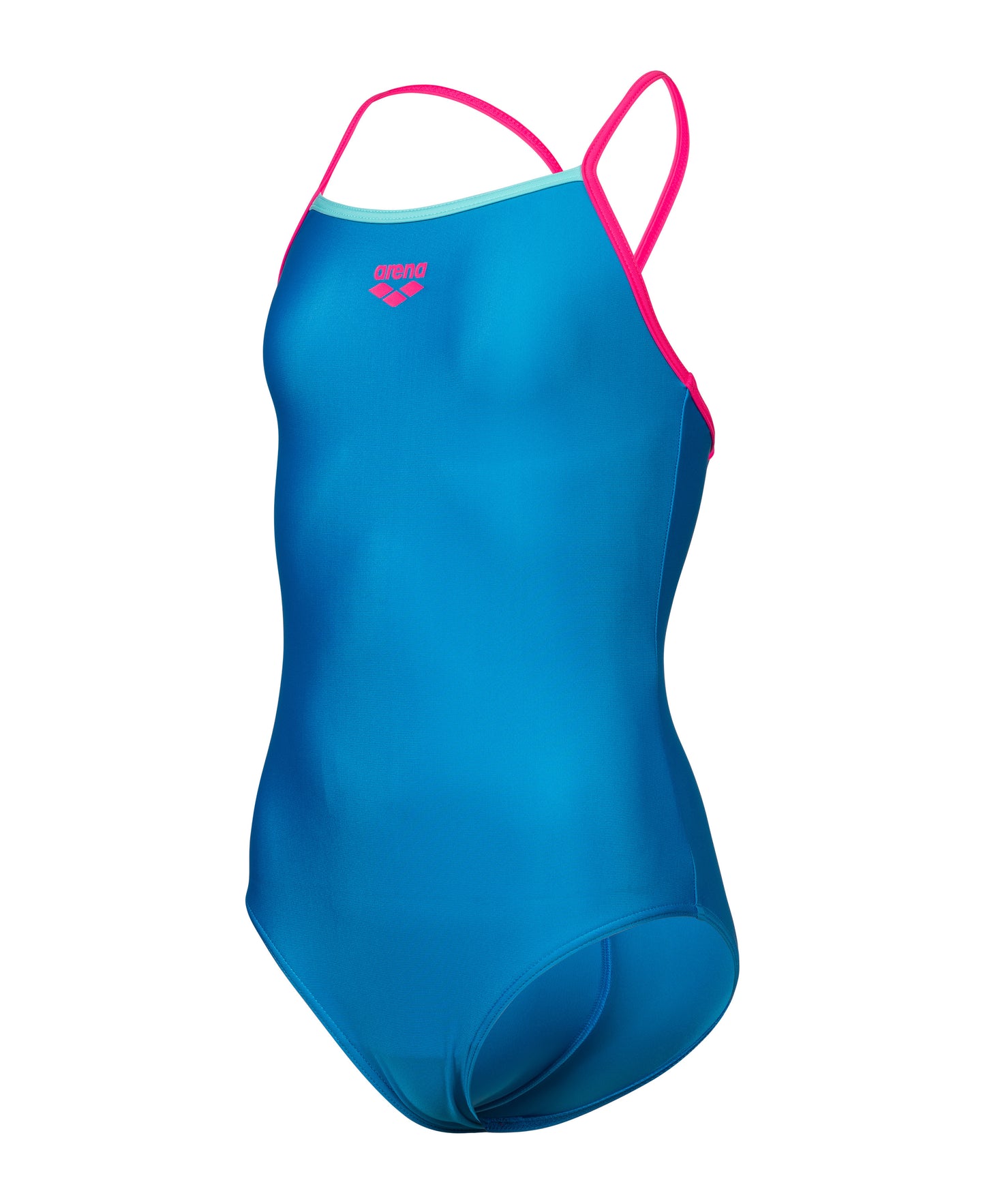 GIRL'S ARENA SWIMSUIT LIGHT DROP SOLID BLUE CHINA