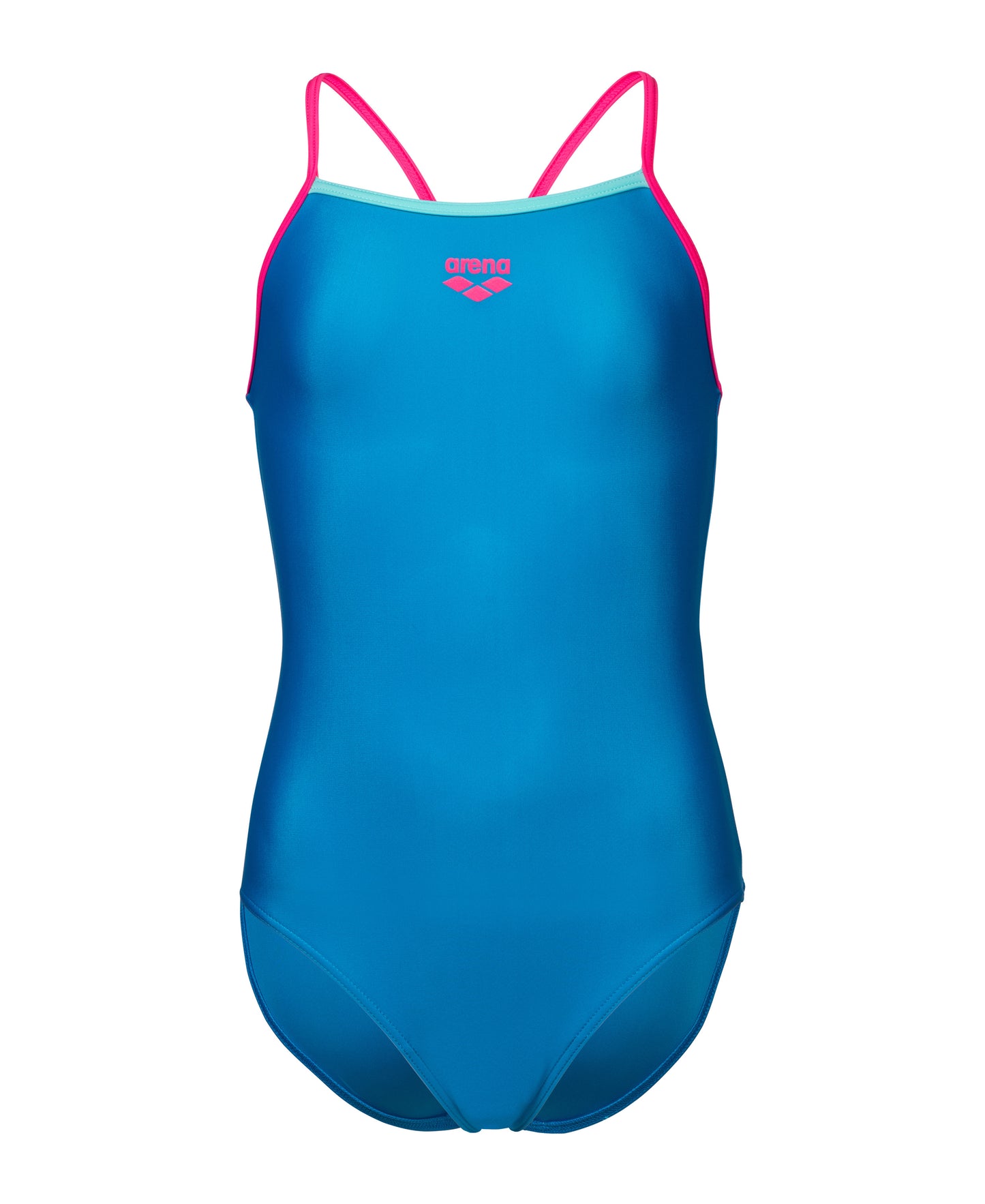 GIRL'S ARENA SWIMSUIT LIGHT DROP SOLID BLUE CHINA