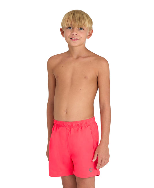 BOYS' BEACH BOXER SOLID - Fluor Red