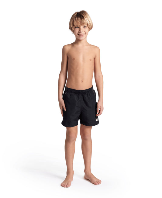 BOYS' BEACH BOXER SOLID - BLACK