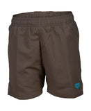 BOYS' BEACH BOXER SOLID R - BROWN