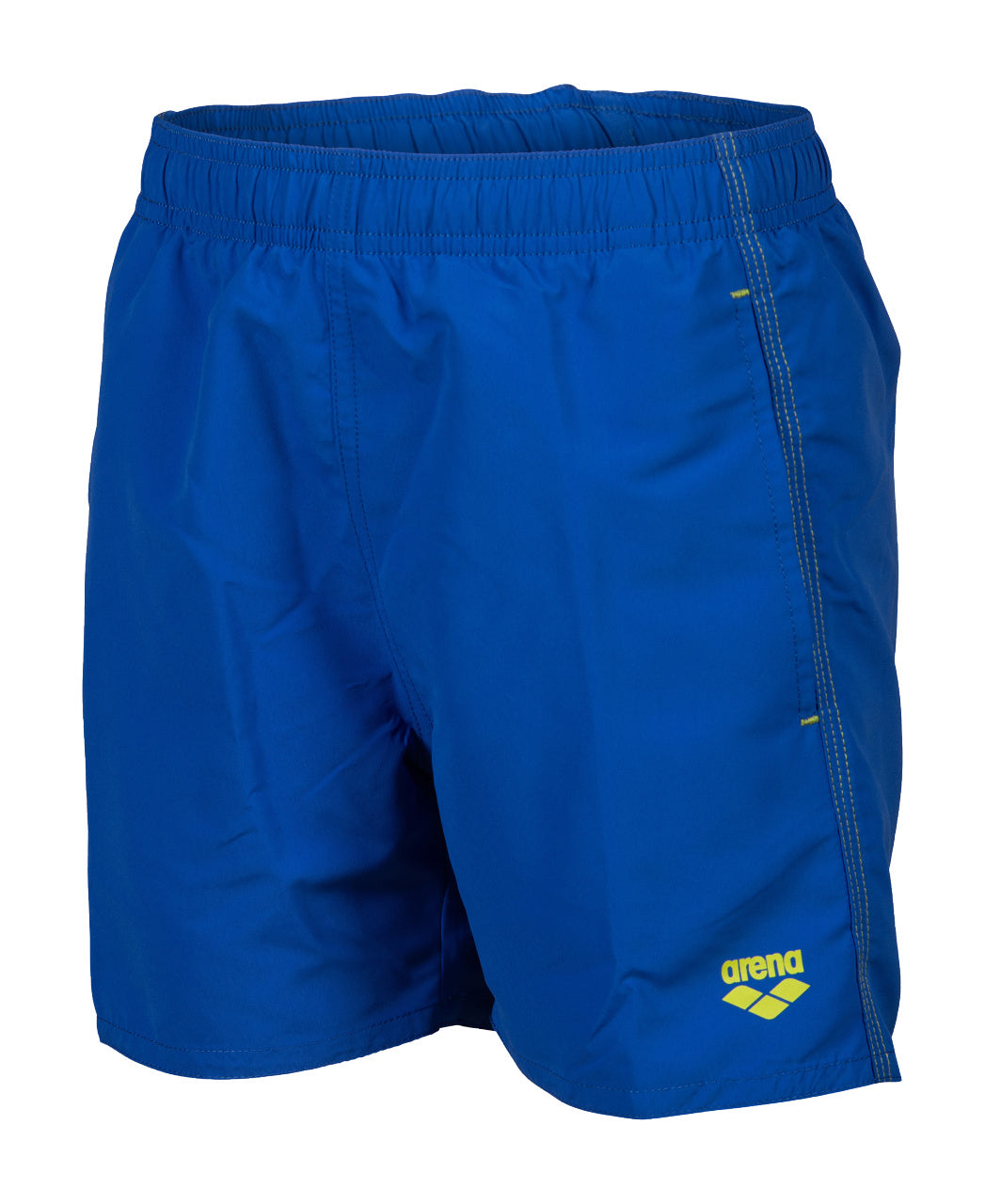 BOYS' BEACH BOXER SOLID - Neon Blue - Soft Green