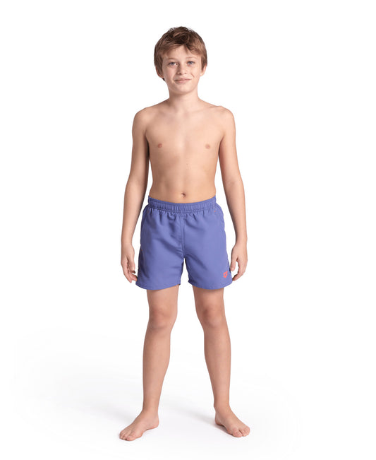 BOYS' BEACH BOXER SOLID R - LILLA