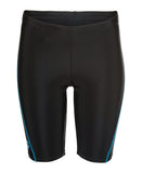 Arena Logo Print Swim Jammer Dreng – Sort/Turkis