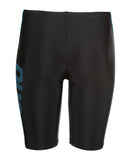 Arena Logo Print Swim Jammer Dreng – Sort/Turkis