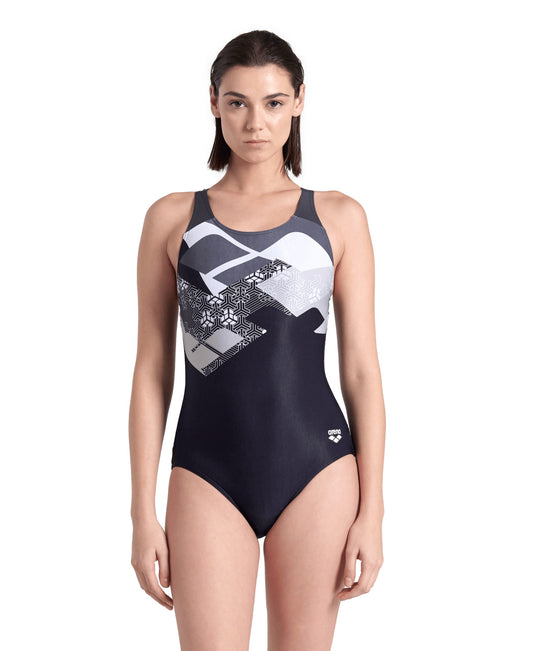 WOMEN'S ARENA LOGO KIKKO SWIMSUIT CONTROL PRO LOW B