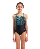 GIRL'S ARENA KIKKO V SWIMSUIT SWIM PRO BACK BLACK