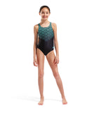 GIRL'S ARENA KIKKO V SWIMSUIT SWIM PRO BACK BLACK