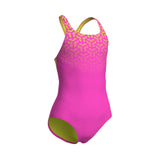 GIRL'S ARENA KIKKO V SWIMSUIT SWIM PRO BACK - PINK / YELLOW