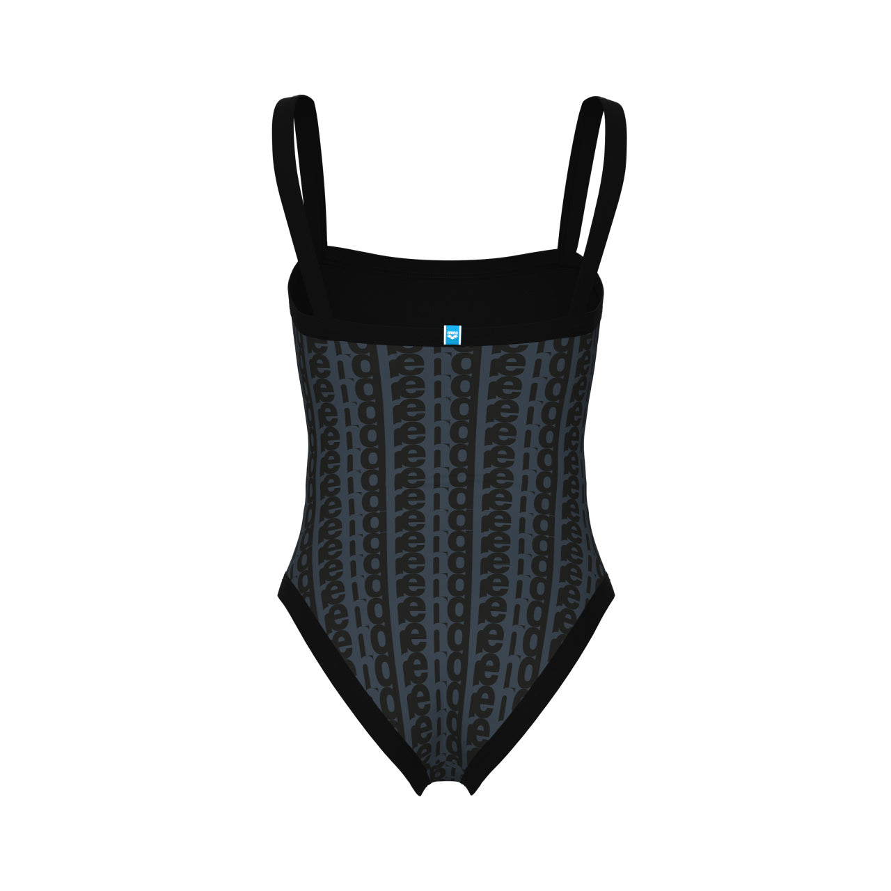 WOMEN'S ARENA MONOGRAM SWIMSUIT U BACK- BLACK MULTI