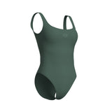 WOMEN'S ARENA TEAM STRIPE SWIMSUIT U BACK - SAGE