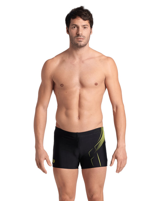 ARENA DIVE SWIM - BLACK-SOFT GREEN