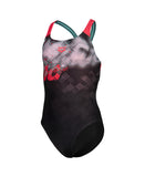 ARENA SPLASH POINT SWIMSUIT V BACK - BLACK