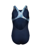 ARENA REFLECTING SWIMSUIT SWIM PRO BACK - BLUE