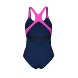 ARENA REFLECTING SWIMSUIT SWIM PRO BACK - NAVY/PINK