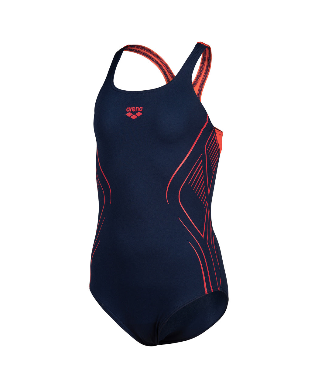 ARENA REFLECTING SWIMSUIT SWIM PRO BACK - NAVY BLUE