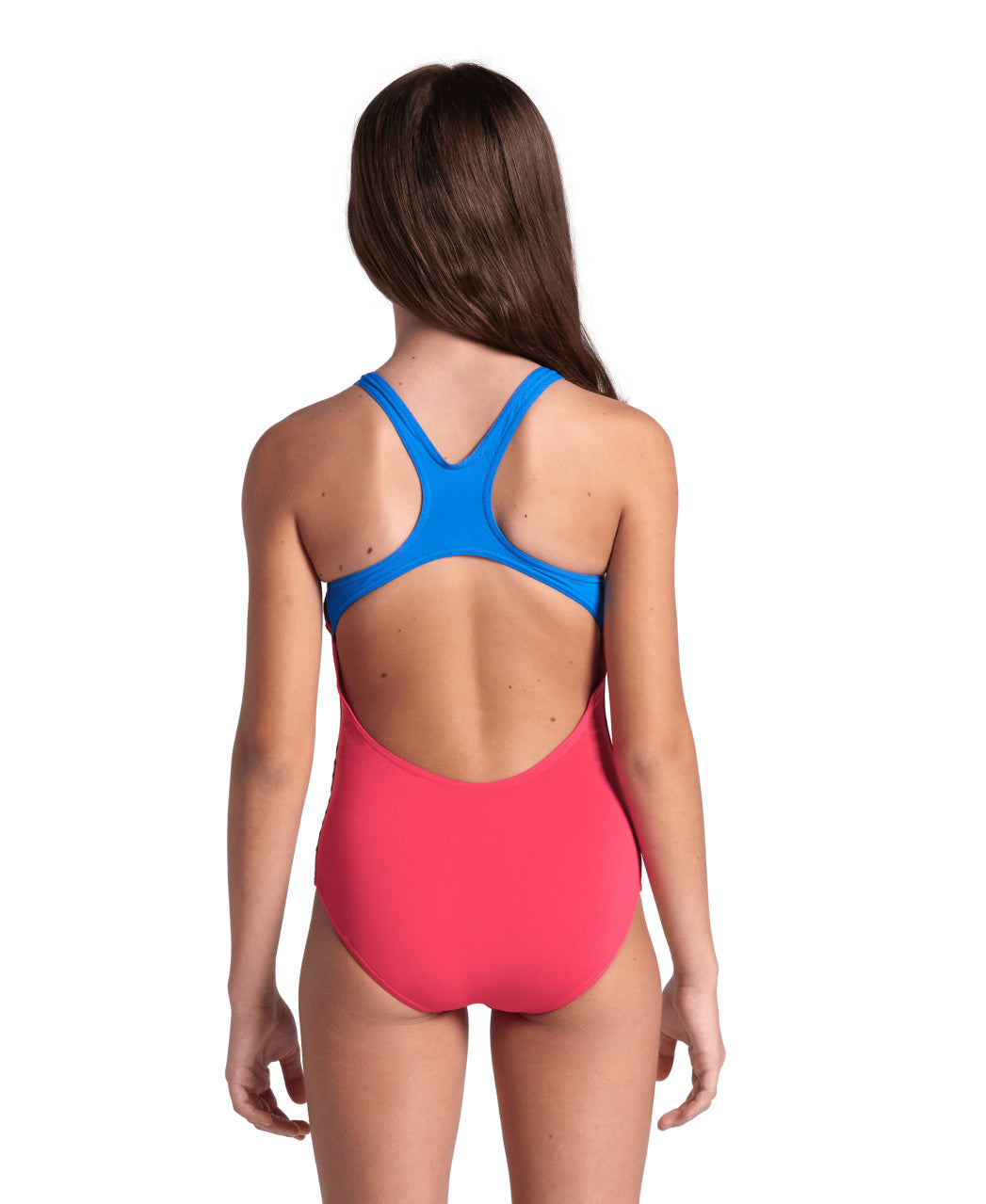 GIRL'S ARENA REFLECTING SWIMSUIT SWIM PRO BACK - PINK