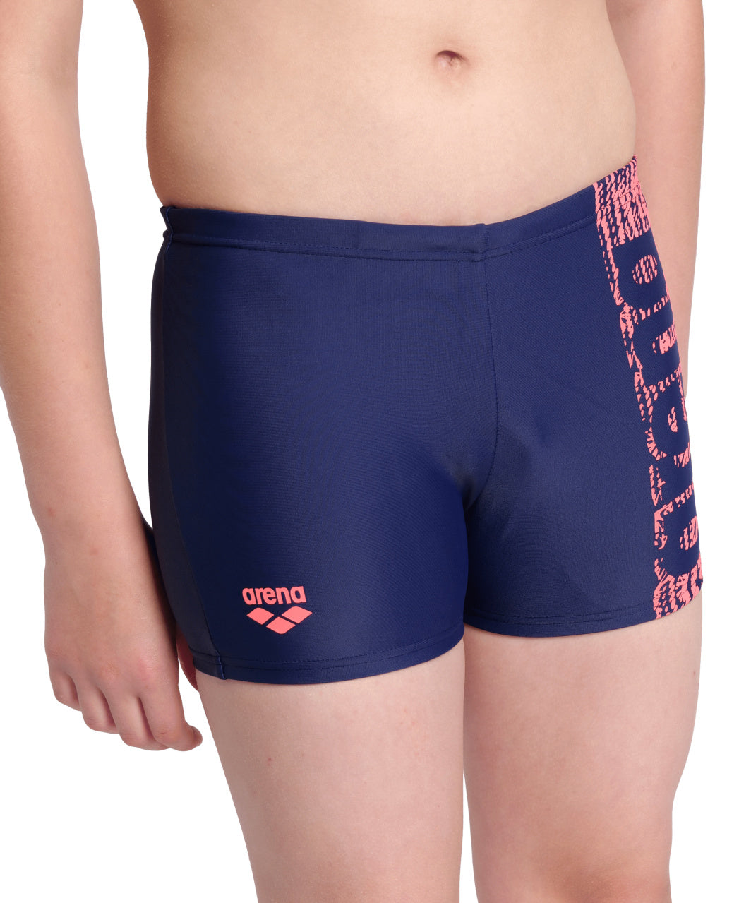 BOY'S ARENA SHAKING SWIM SHORT - NAVY BLUE