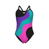 ARENA MULTI SLICES SWIMSUIT LIGHTDROP BACK