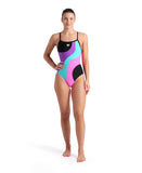 ARENA MULTI SLICES SWIMSUIT LIGHTDROP BACK