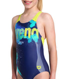 GIRL'S ARENA LIGHT TRICKS SWIMSUIT SWIM PRO BACK