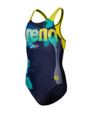 GIRL'S ARENA LIGHT TRICKS SWIMSUIT SWIM PRO BACK