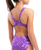 GIRL'S ARENA ESCAPE SWIMSUIT SWIM TECH L BLACK-TEA