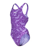 GIRL'S ARENA ESCAPE SWIMSUIT SWIM TECH L BLACK-TEA