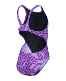 GIRL'S ARENA ESCAPE SWIMSUIT SWIM TECH L BLACK-TEA