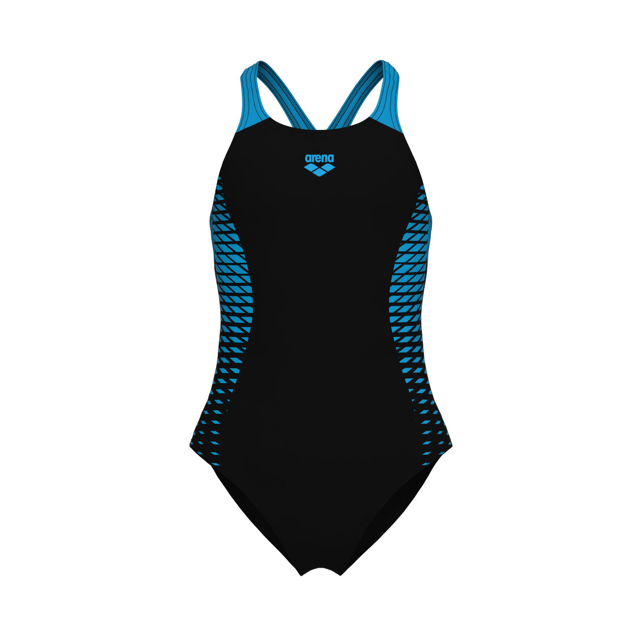 ARENA REFLECTING SWIMSUIT SWIM PRO BACK - BLACK/BLUE