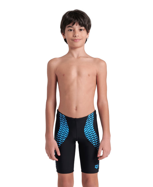 BOY'S  ARENA OPENINGS SWIM JAMMER BLACK-TURQUOISE