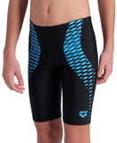 BOY'S  ARENA OPENINGS SWIM JAMMER BLACK-TURQUOISE