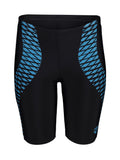 BOY'S  ARENA OPENINGS SWIM JAMMER BLACK-TURQUOISE