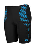 BOY'S  ARENA OPENINGS SWIM JAMMER BLACK-TURQUOISE