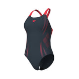 WOMEN'S ARENA POSEIDONIA SWIMSUIT SWIM PRO BACK ASPHALT-CORAL