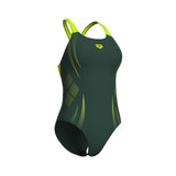 WOMEN'S ARENA POSEIDONIA SWIMSUIT SWIM PRO BACK DARK SAGE