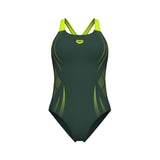WOMEN'S ARENA POSEIDONIA SWIMSUIT SWIM PRO BACK DARK SAGE