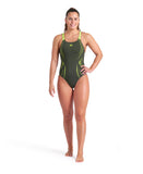 WOMEN'S ARENA POSEIDONIA SWIMSUIT SWIM PRO BACK DARK SAGE
