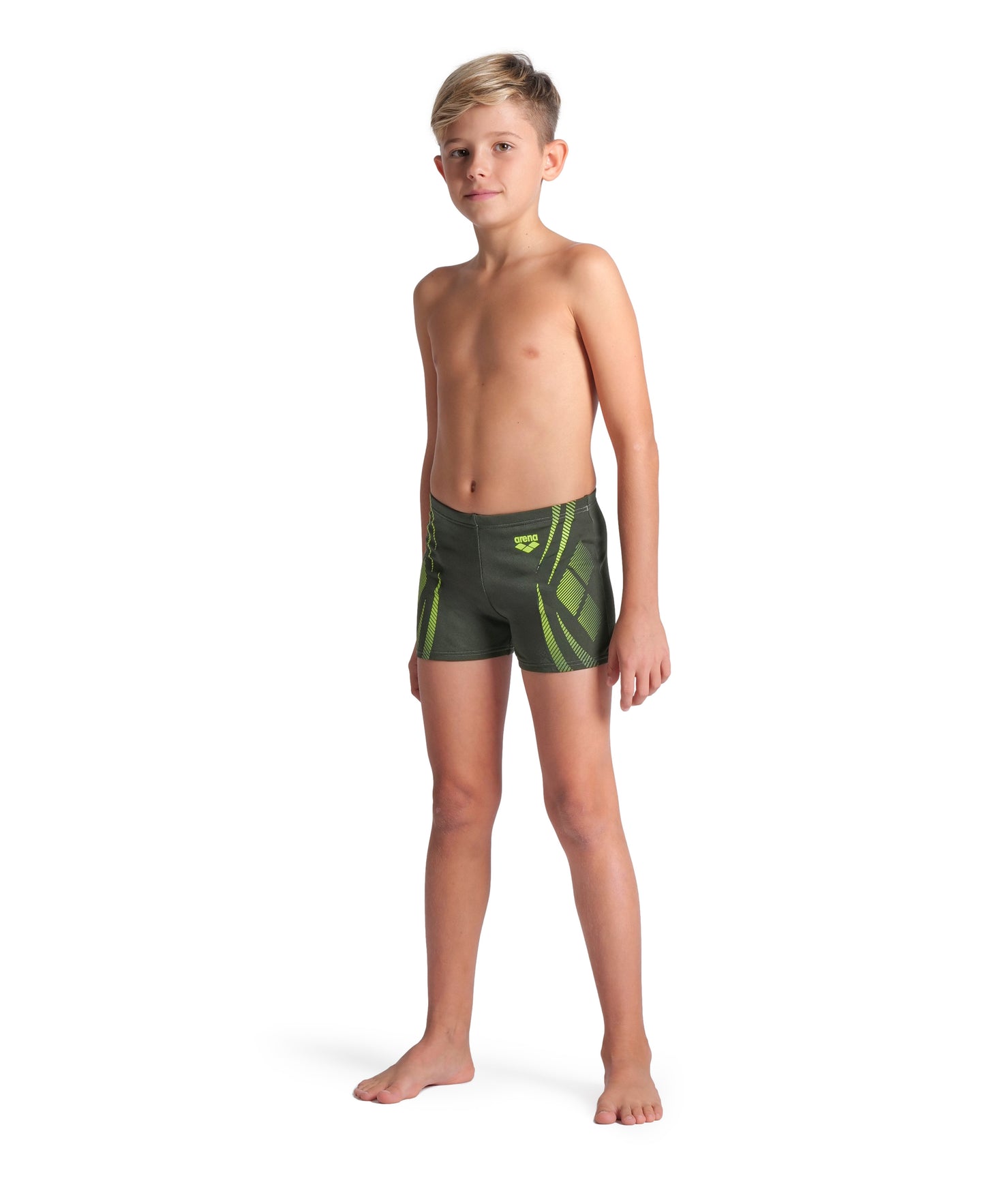 BOY'S ARENA POSEIDONIA SWIM SHORT DARK SAGE