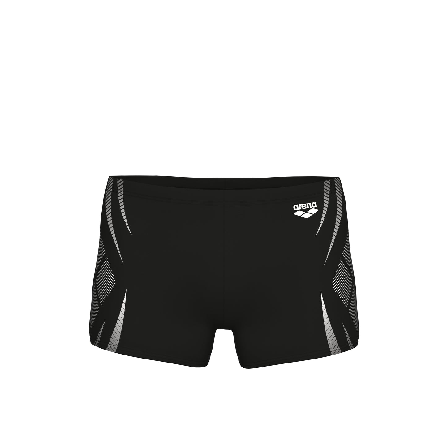 MEN'S ARENA POSEIDONIA SWIM SHORT BLACK-WHITE