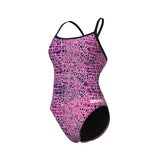 Arena Snakeskin Challenge Back Swimsuit – Pink
