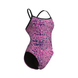 Arena Snakeskin Challenge Back Swimsuit – Pink