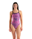 Arena Snakeskin Challenge Back Swimsuit – Pink