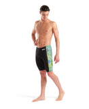 Arena Snakeskin Swim Jammer – Black/Green