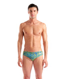 Arena Snakeskin Swim Brief – Green
