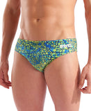 Arena Snakeskin Swim Brief – Green